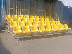 Factory 3 Row Aluminum Bleacher Grandstand <b>Plastic</b> Chair <b>Bench</b> Seat Bleacher - Product Image 2
