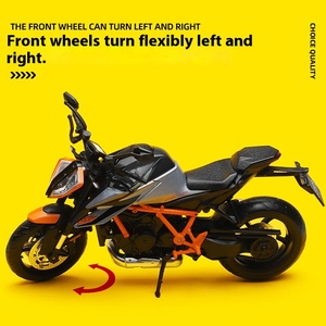 Quy Mô 1:<span class=keywords><strong>12</strong></span> Forktm 1290 Xe Máy Mô Hình Hợp Kim Nhựa Xe Trang Trí Với Ánh Sáng Im Lặng Đầu Máy Động Cơ - Product Image 2