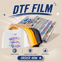Film de transfert thermique DTF personnalisé en gros pour vêtements, taux de transfert de 99 %, imprimable par jet d'encre