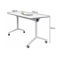Table de formation pliante en bois pour la restauration et les bureaux
