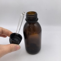 Bouchon compte-gouttes en verre de 28 mm pour bouteille de sirop en verre