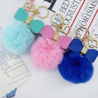 Porte-clés en gros pas chers, adorables, en forme de chiot, animaux mignons, porte-clés en peluche, porte-clés en métal, porte-clés de voiture, Llaveros