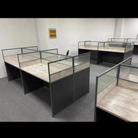 Poste de travail moderne 2 places, bureau d'ordinateur