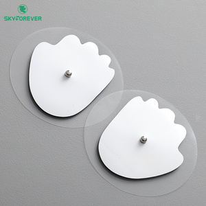 SKYFOREVER 40*50mm PET electrodo parche 3,5mm botón reutilizable autoadhesivo electrodo conductor almohadilla de Gel - Product Image 5