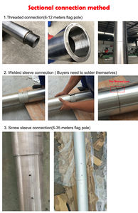 เสาธงสแตนเลส316 304สำหรับกลางแจ้งเสาธงใช้ไฟฟ้า6ม. 12ม. 15ม. 18ม. 30ม. - Product Image 5