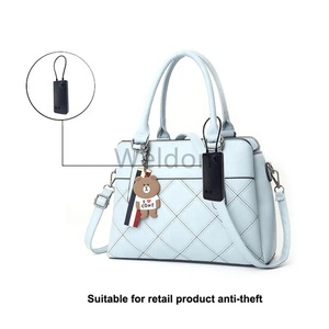 Tần số duy nhất Đôi Báo động điện tử tự âm thanh nhãn bảo vệ <span class=keywords><strong>EAS</strong></span> chống trộm RF tự báo động <span class=keywords><strong>tag</strong></span> với dây buộc cho túi - Product Image 6