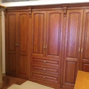 定制风格实木卧室家具实木雕刻红木衣柜中式豪华衣柜