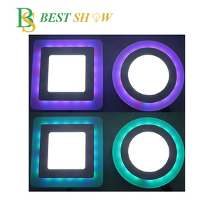 Bảng Đèn Led Tròn Hai Màu Gắn Trên Bề Mặt 2 Màu 12 + 4W Trắng Ấm Trắng Tinh Khiết + Đỏ/Xanh Lá/Xanh Dương/Hồng - Product Image 4