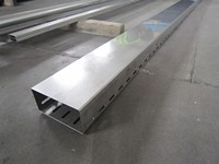 Système de support de câbles ventilé perforé pour câblage industriel et gestion des câbles en usine, en acier inoxydable