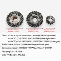 Kit complet d'engrenages de réparation pour moteur hors-bord Tohatsu 5cv 9.8cv 18cv 30cv 40cv 2 temps Avant + Arrière + Pignon