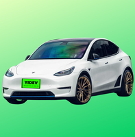 Tesla Model Y 2025 d'occasion, couleur noire, longue autonomie, transmission intégrale, moteur de type 3D7