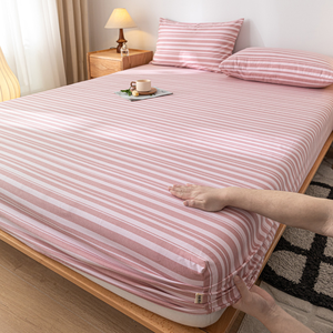 Draps-housses surdimensionnés luxe hôtel qualité personnalisé ensemble <span class=keywords><strong>de</strong></span> linge <span class=keywords><strong>de</strong></span> lit Simple coton vieux tissu grossier linge <span class=keywords><strong>de</strong></span> lit complet - Product Image 3