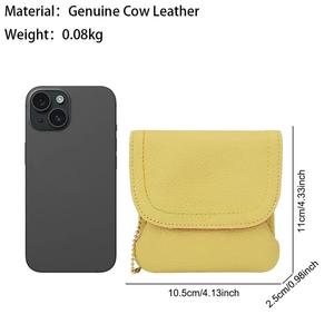 AndoBag Lichee Pattern Coin <b>Purses</b> for Women Genuine Cow Leather <b>Cute</b> Small Wallet <b>Purse</b> Fashion Mini Card Holder 1470 - Product Image 3