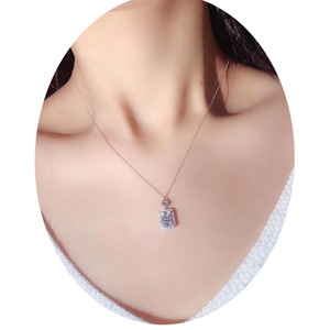 Ciondolo da Donna con Pietra Quadrata, Gioiello Elegante e alla Moda - Product Image 4