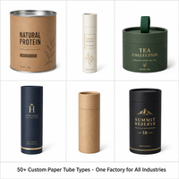 Boîte cylindrique écologique artisanale recyclable pour parfum et huile essentielle, emballage en tube de papier kraft biodégradable