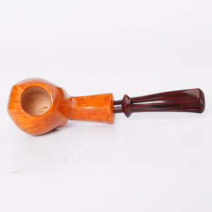 Handmade Pufferfish Pipe Rosewood Photinia Root Burl German Cumberland Mouthpiece Straight Type Tobacco Pipe For Men - Product Image 1