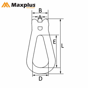 Eslabón de conexión tipo pera de acero galvanizado G80 Maxplus al por mayor, envasado en cartón - Product Image 3