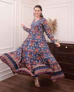 Nouvel ensemble de costume Anarkali en pur coton lourd pour occasion spéciale vêtements pakistanais disponibles au prix de gros - Product Image 3