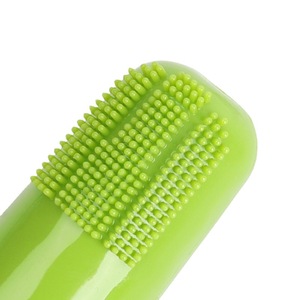 <span class=keywords><strong>Cepillo</strong></span> para quitar manchas de los dientes, cerdas de silicona para gatos y perros pequeños, fácil de llevar - Product Image 2