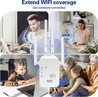 Repetidor WIFI transfronterizo 300M amplificador de señal hogar 4 antena extensor de red amplificador de señal de penetración de pared