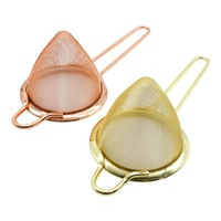 Passoire à cocktail professionnelle en acier inoxydable 304 avec poignée, filtre triangulaire durable et écologique, outil de bar de luxe