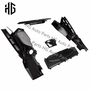 5-teiliges Set Trockene Kohlefaser-Motorraumabdeckungen Karosserieteile für 2007-2016 Audi R8 V10 V8 Motor-Innenverkleidungen - Product Image 5