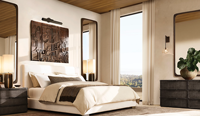 Commode moderne en bois de chêne massif avec dessus en osier, 6 tiroirs, hauteur réglable en acier inoxydable pour chambre à coucher