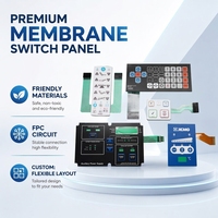 Teclados de Membrana Táctiles PCB con Domos Metálicos Personalizados, Interruptor de Membrana