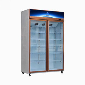 Refrigerador Comercial de 800L con Vitrina y 2 Puertas de Vidrio, Equipo de Refrigeración de Bebidas para Uso en Tiendas, Apto para S - Product Image 1