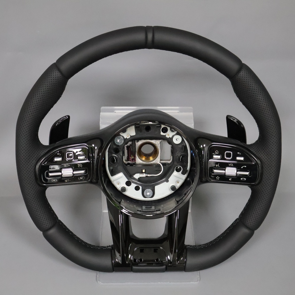 Custom Black Car Steering Wheel (Mercedes-Benz Fitment), photo 4