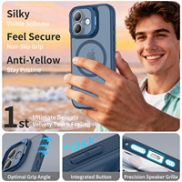 Accessoires mobiles en gros : Coque de protection magnétique antichoc mate avec support d'appareil photo pour iPhone 15 16 17 18 Pro Max