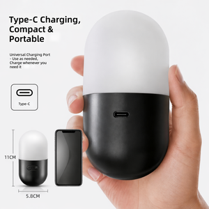 <span class=keywords><strong>Lampe</strong></span> <span class=keywords><strong>de</strong></span> <span class=keywords><strong>chevet</strong></span> LED <span class=keywords><strong>mini</strong></span> rechargeable USB-C à commande tactile, veilleuse à changement <span class=keywords><strong>de</strong></span> couleur pour chambre d'enfant - Product Image 3