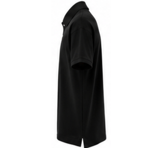 Polo noir pour homme, manches courtes, coupe classique, t-shirt décontracté, uniforme, avec patch logo sur la poitrine, col classique - Product Image 3