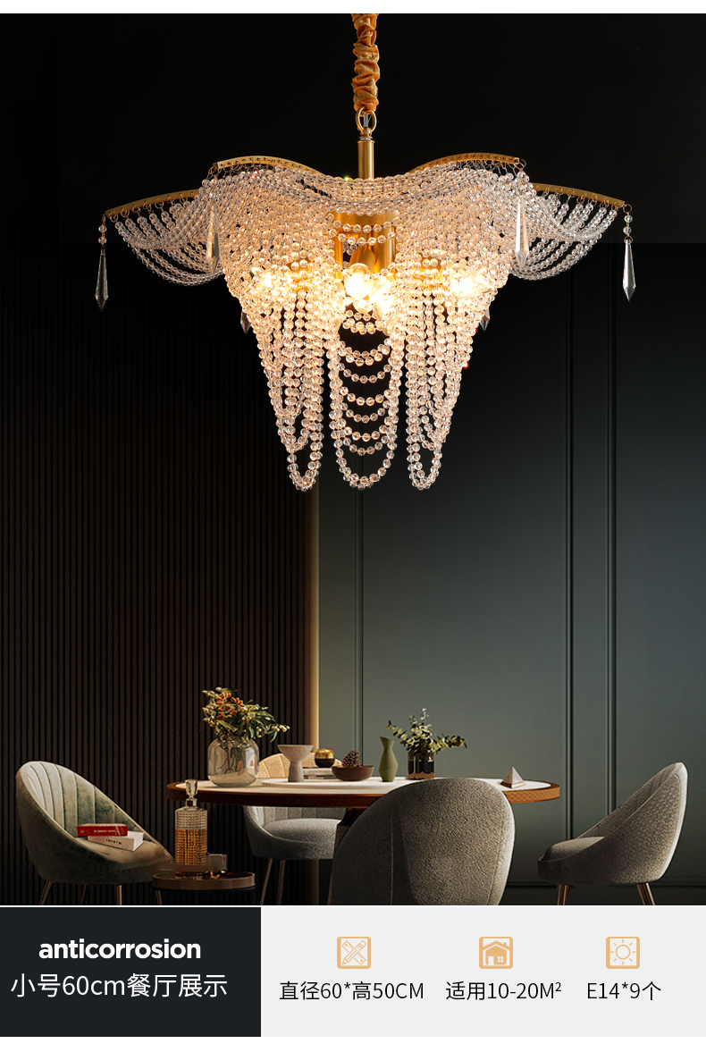 新到货金色铝制吊灯酒店照明销售华丽吊灯悬挂吊灯 - buy modern