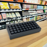 Keyboard POS Mini 40-Tombol Berkabel USB KB40S/U Harga Pabrik LIF, Dapat Diprogram untuk Penggunaan Mesin Kasir oleh Kasir, Sistem Operasi Win/Android/Linux