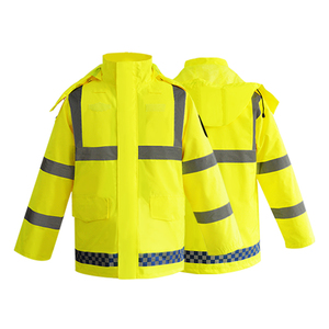 <span class=keywords><strong>Ropa</strong></span> de Trabajo de Seguridad Reflectante de Dos Piezas para Invierno, ANSI Clase 2, Oxford 300D con Revestimiento de PU, Logotipo Personalizado, Resistente al Viento y Cálida - Product Image 5