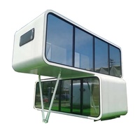Petite cabine en acier préfabriquée mobile de luxe Maison préfabriquée en conteneur Apple pour hôtel, maison ou usage résidentiel