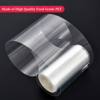 Film en rouleau PET transparent brillant souple de qualité alimentaire 10M, pour bordure de gâteau, décorations de pâtisserie écologiques