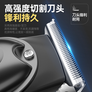 Professional Hair Clippers 800mAh 3-6h Battery Rechargeable Salon Use Metal Body Strong Power <b>Type</b> <b>C</b> Fast Charging - Product Image 3