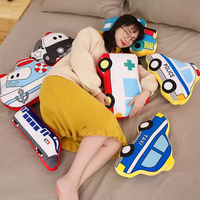 Oreillers décoratifs personnalisés pour voiture d'enfants coussins jouets en peluche hélicoptères trains camions poupée jouets en peluche