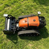 Tondeuse à gazon intelligente 38HP avec GPS, robot autonome à commande RTK GNSS pour pentes raides, machine de débroussaillage pour fermes solaires