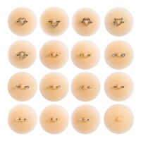 Accessoires intimes Y2K, cache-tétons en silicone fin avec anneau de piercing pour les tétons, pasties adhésives pour filles, vente en gros