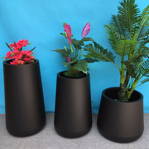 Macetas de acero inoxidable para exteriores 503, jarrón de plantación, maceta de hierro forjado, maceta de fibra de vidrio para oficina, paisaje, centro comercial, jardín - Product Image 2