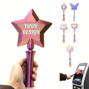 Impression 3D de logo personnalisé avec différentes formes, baguette magique télescopique, porte-cartes de paiement sans contact pour carte de crédit, cadeaux portables - Product Image 1