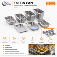Bacs alimentaires GN 1/3 de style européen pour buffets d'hôtel et services de traiteur