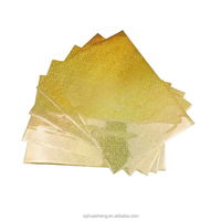 Décoration artisanale DIY colorée, dorure, décoration avec feuille d'or, impression par transfert sur matériau PET, artisanat artistique, papiers en feuille d'argent