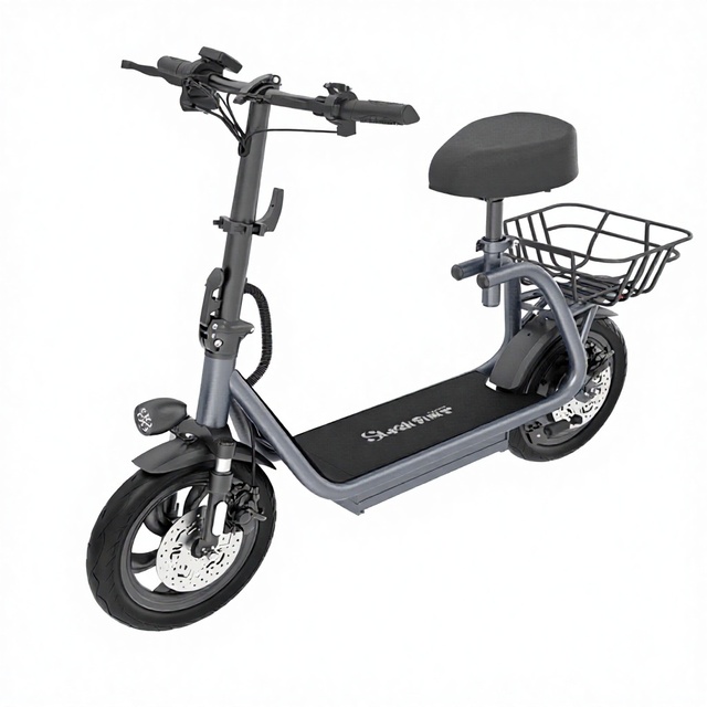 M5 Pro 12-inch Aluminum Alloy Electric Scooter Foldable Two-wheeled Skateboard with Seat for Urban Commuting 48V 120kg Max Load