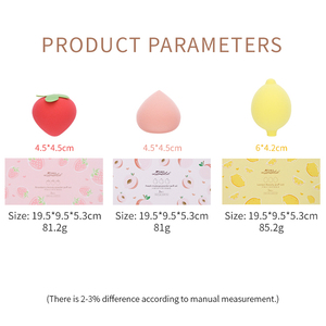 Lameila 2022 Premium Latexfreier Frucht-Schönheitsschwamm Power Puff <span class=keywords><strong>Set</strong></span> Private Label Make-up Schwamm Formschöner Frucht-<span class=keywords><strong>Blender</strong></span> A80167 - Product Image 3