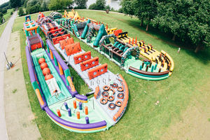 Parcours d'obstacles gonflable extérieur Crazy 5K <span class=keywords><strong>Sprint</strong></span> pour adultes, parcours d'obstacles gonflable Insane 5Km - Product Image 2