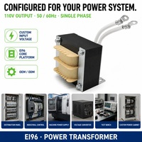 Transformateur de puissance toroïdal monophasé EI96 personnalisé par CHIPSEN Factory, entrée 220V, sortie 480V, pour transformateur électrique de commande